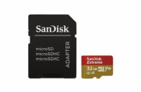 SanDisk Extreme 32GB microSDHC / CL10 / A1 / UHS-I V30 / 100mb/s / vč. adaptéru