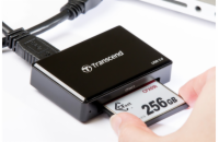 Transcend USB 3.1 (Gen 1) čtečka paměťových karet, černá  CFast 2.0/CFast 1.1/CFast 1.0