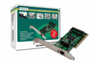Digitus Gigabit Ethernet PCI karta 32-bit, včetně držáku s nízkým profilem, čipová sada RTL8169SC
