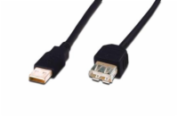 ASSMANN USB2.0 extension cable 5m USB A/M to A/F bulk black