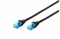 DIGITUS CAT 5e U-UTP patch cable PVC AWG 26/7 length 0.5m color black