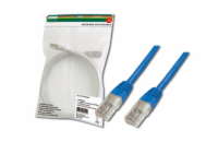 Digitus Patch Cable, UTP, CAT 5e, AWG 26/7, měď, modrý, 0,5m
