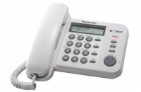 Panasonic KX-TS560FXW - jednolinkový telefon, bílý