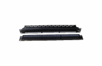 DATACOM Patch panel 19" UTP 24 port CAT6 DUAL 1U BK (4x6p) VL