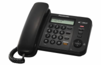 Panasonic KX-TS580FXB - jednolinkový telefon, černý