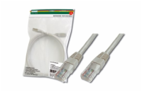 Digitus Patch Cable, UTP, CAT 5e, AWG 26/7, měď, šedý 0,5m