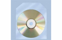 COVER IT Polypropylenový obal na CD/DVD, průhledný s klipem - 100ks