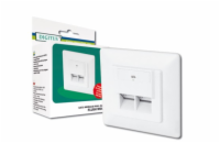 DIGITUS Zásuvka 2x RJ45 pod omítku, STP Cat6