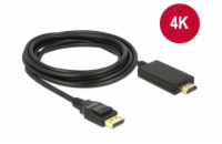 Delock Kabel Displayport 1.2 samec > High Speed HDMI-A samec pasivní 4K 3 m černý