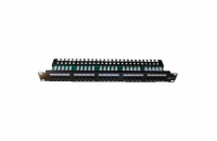 DATACOM Patch panel ISDN 25p.1U Integrovaný  BLACK, 19"