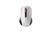 Modecom MC-WM9.1 bezdrátová optická myš, 4 tlačítka, 1600 DPI, USB nano 2,4GHz, černo-bílá