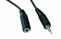 Kabel prodloužovací jack 3,5mm M/F, 1,5-2 m audio