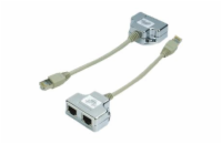 DATACOM "Y" adaptér STP CAT5E  PC / PC+TEL