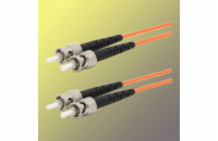 Optický patchkabel duplex ST-ST, 50/125 um MM, 1 m, OM2