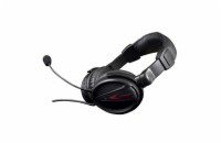 Modecom MC-828 STRIKER headset, herní sluchátka s mikrofonem, černo-červená