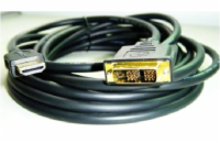 GEMBIRD CABLEXPERT Kabel HDMI-DVI  0,5m, 1.3, M/M stíněný, zlacené kontakty