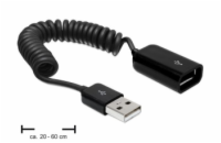 Delock kabel USB 2.0, prodlužovací, samec/samice, kroucený kabel