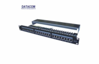 DATACOM Patch panel 19" STP 24 port CAT6 LSA 1U BK (3x8p) / VL