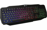 C-Tech Arcus GKB-15 Herní klávesnice CZ/SK, duhové podsvícení, USB