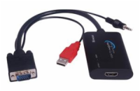 PremiumCord VGA+audio elektronický konvertor na rozhraní HDMI