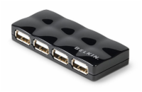 Belkin USB 2.0 Hub 4-port Hi-Speed Mobile - černý