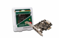 DIGITUS IEEE 1394b Interface Card PCIexpress 3 Port 2x9-Pin Extern+1x9-Pin Intern XIO2213B chipset