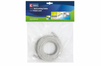 Emos Patch kabel UTP, CAT 5e, AWG26, PVC, šedý, 10m