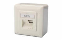 CAT 6a Class EA síťová zásuvka na/pod omítku 2x RJ45