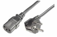 PREMIUMCORD Kabel napájecí 230V/10A, zahnutá vidlice,  2m