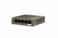 Tenda TEG1105P-4-63W Tenda TEG1105P-4-63W PoE AT switch 4x PoE 802.3af/at, 5x 1 Gb/s, PoE celkem 63W, fanless, PoE+