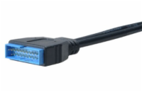 AKASA kabel redukce interní USB 3.0 (19-pin) na interní USB 2.0 (9-pin), 10cm