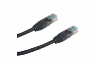 DATACOM Patch kabel UTP CAT5E 0,5m černý