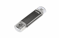 Hama flashPen "Laeta Twin" 16 GB 10 MB/s, šedá