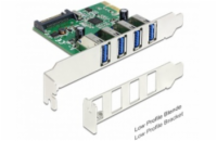 Delock PCI Express Karta > 4 x USB 3.0 +low profile
