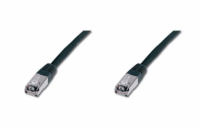 Digitus Patch Cable, S-FTP, CAT 6, AWG 27/7, LSOH, Měď, černý 3m
