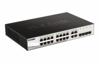 D-Link DGS-1210-16 D-Link DGS-1210-16 Smart switch, 16x GbE, 4x RJ45/SFP, fanless