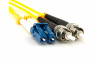 Optický patchkabel duplexní, LC-ST 9/125um SM, 2m, OS2