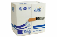 Solarix SXKD-5E-FTP-PVC CAT5e, FTP PVC, drát, 305m, šedý Solarix Instalační kabel CAT5E FTP PVC Eca 305m/box