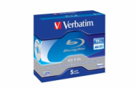 VERBATIM BD-R(5-pack)/DualLayer/Jewel/6X/50GB