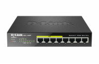 D-Link DGS-1008P D-Link DGS-1008P 8-port Gigabit Desktop Switch, 4 porty jsou PoE+, PoE budget 68W