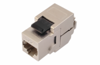 Solarix 10G keystone Solarix CAT6A STP RJ45 černý samořezný 