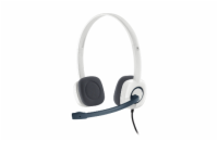 Logitech Headset Stereo H150/ drátová sluchátka + mikrofon/ 3,5 mm jack/ kokosová bílá