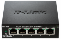 D-Link DES-105/E 5-port 10/100 Metal Housing Desktop Unmanaged Switch 