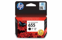 HP inkoustová kazeta 655 černá CZ109AE originál