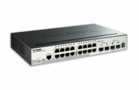 D-Link DGS-1510-20 D-Link DGS-1510-20 20-Port Gigabit Stackable SmartPro Switch including 2 SFP ports and 2 x 10G SFP+ ports- 16 x 10/10