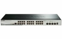 D-Link DGS-1510-28X 28-Port Gigabit Stackable Smart Managed Switch including 4 10G SFP+ ports (smart fans)
