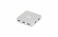 i-tec USB HUB METAL/ 7 portů/ USB 3.0/ napájecí adaptér/ propojovací kabel 90cm/ kovový