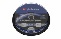 VERBATIM M-DISC BD-R Blu-Ray SL 25GB/ 4x/ Inkjet printable/ 10pack/ spindle