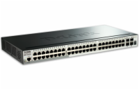 D-Link DGS-1510-52X D-Link DGS-1510-52X 52-Port Gigabit Stackable Smart Managed Switch, 48x gigabit RJ45, 4x 10G SFP+