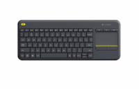 Logitech K400 plus/Bezdrátová USB/US layout/Černá